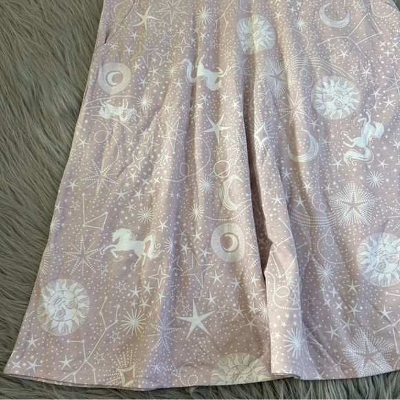 Wonder Nation Unicorn Dress Girls Size Large Short Sleeve Lightweight NEW - Picture 4 of 6